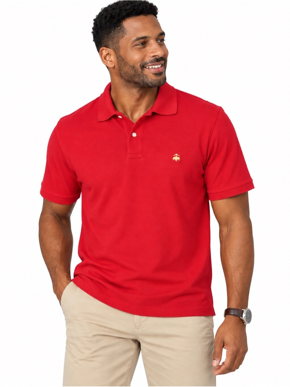 Brooks Brothers Men’s Red Polo Shirt Size XL Preppy Classic Golf Country Club